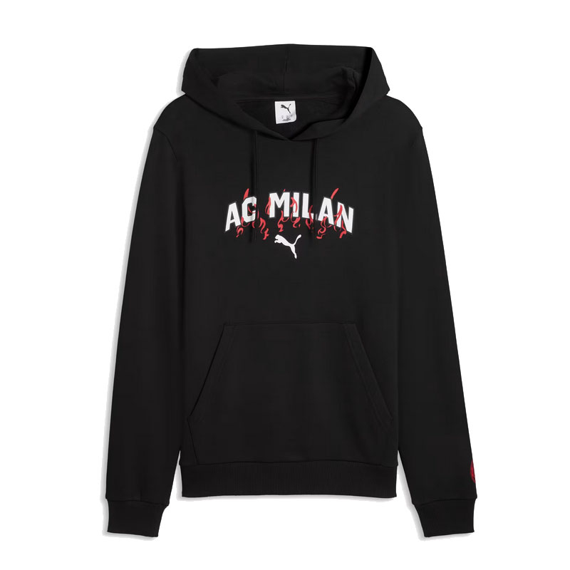 AC Milan pánská mikina s&nbsp;kapucí Culture black - AC Milan mikiny, Bundy