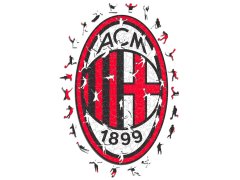 AC Milan dřevěné puzzle Crest 270 pcs