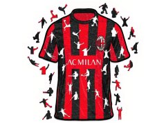 AC Milan dřevěné puzzle Jersey 150 pcs