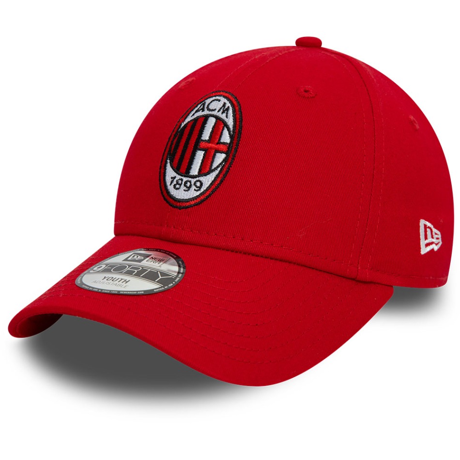 AC Milan dětská čepice baseballová kšiltovka 9Forty red - AC Milan šály, čepice, rukavice