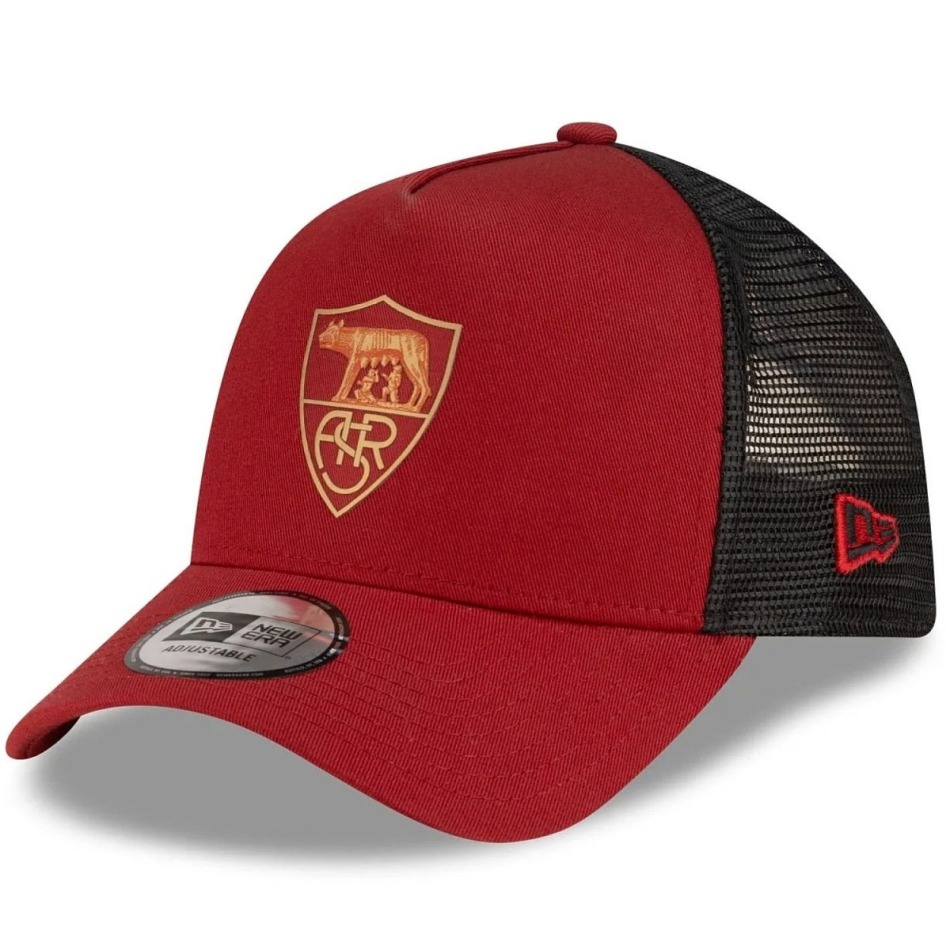 AS Roma čepice baseballová kšiltovka New Era 9FO AF Tonal Trucker - AS Roma kšiltovky, čepice, rukavice