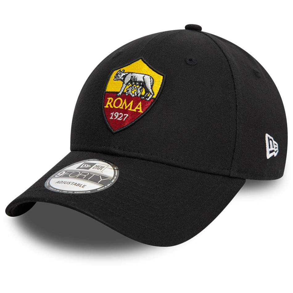 AS Roma čepice baseballová kšiltovka 9Forty Core black - AS Roma šály, čepice, rukavice