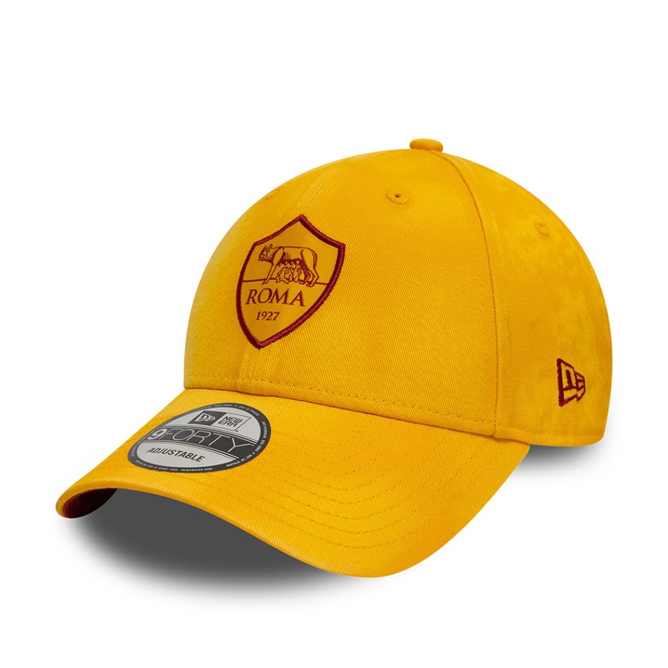 AS Roma čepice baseballová kšiltovka 9Forty Tie Dye Yellow - AS Roma šály, čepice, rukavice