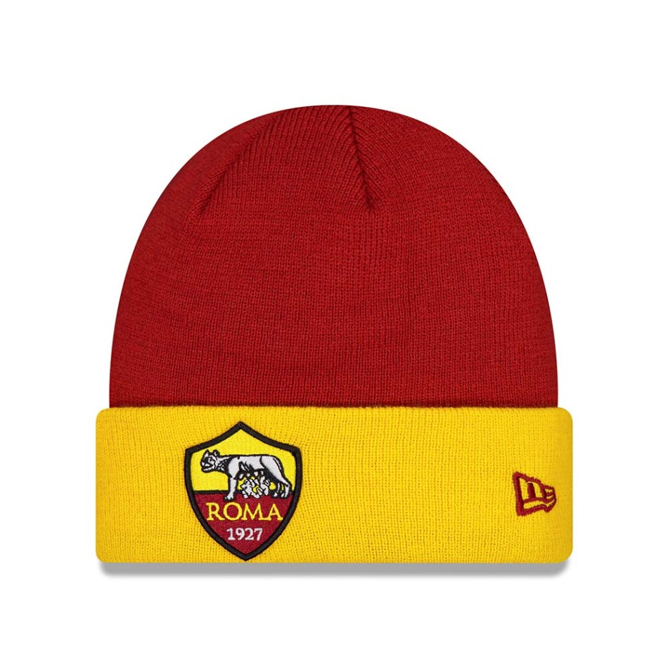 AS Roma zimní čepice Core Cuff yellow - AS Roma šály, čepice, rukavice