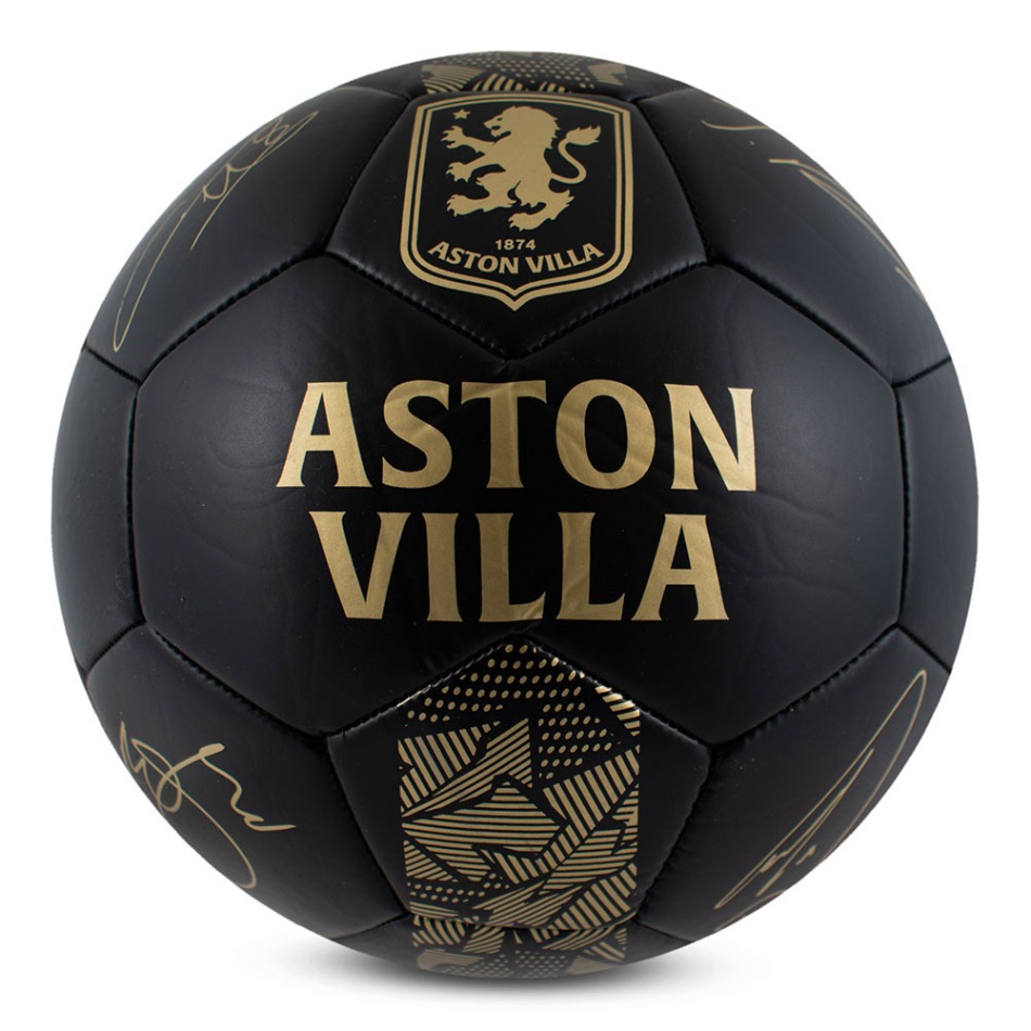 Aston Villa fotbalový míč Sig Gold Phantom - size 5 - Aston Villa fotbalové vybavení