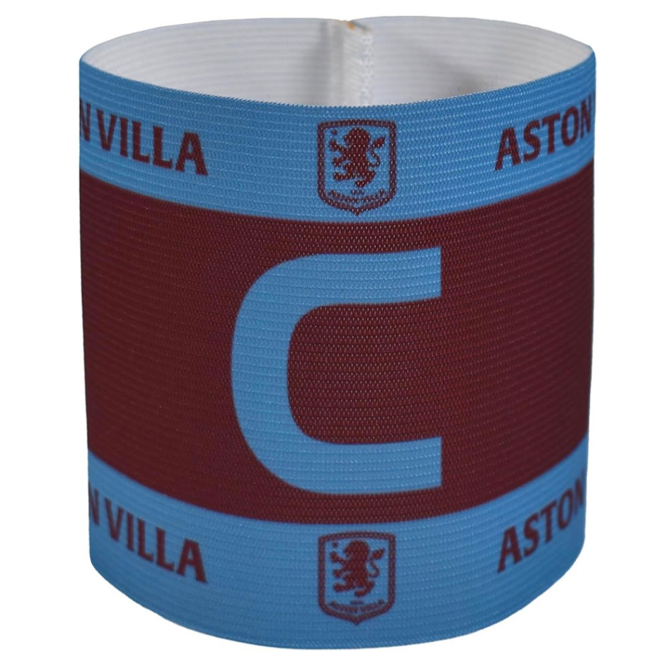 Aston Villa kapitánská páska crest in team colours - Aston Villa fotbalové vybavení