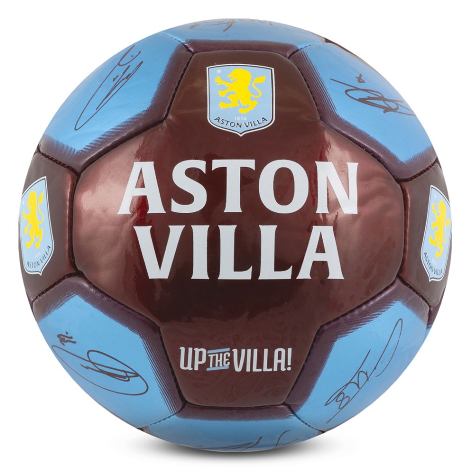 Aston Villa fotbalový míč Sig 26 Football - Size 5 - Aston Villa fotbalové vybavení