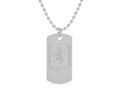 Aston Villa řetízek na krk s přívěškem Engraved Dog Tag & Chain