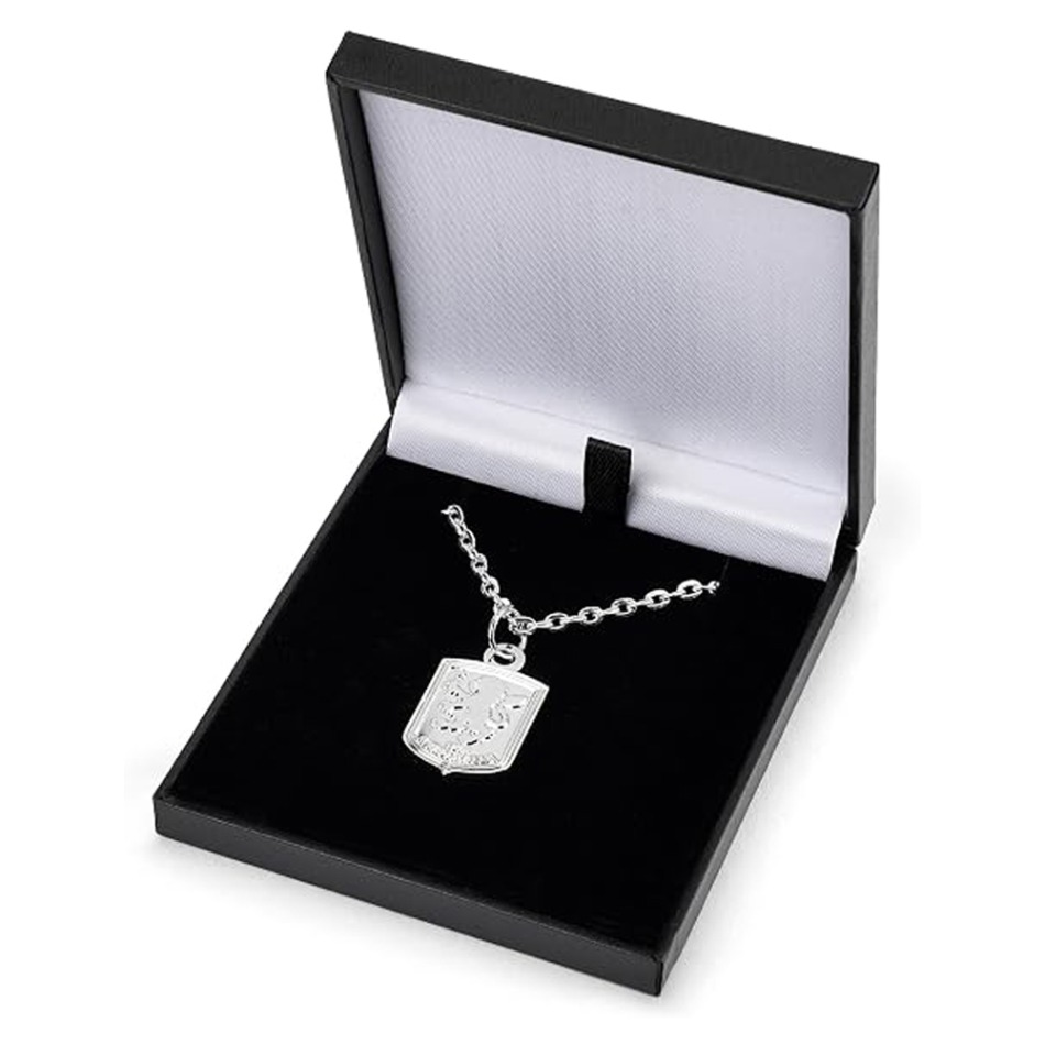 Aston Villa řetízek na krk s&nbsp;přívěškem Silver Plated Boxed Pendant CR - Aston Villa klíčenky, náramky, šperky