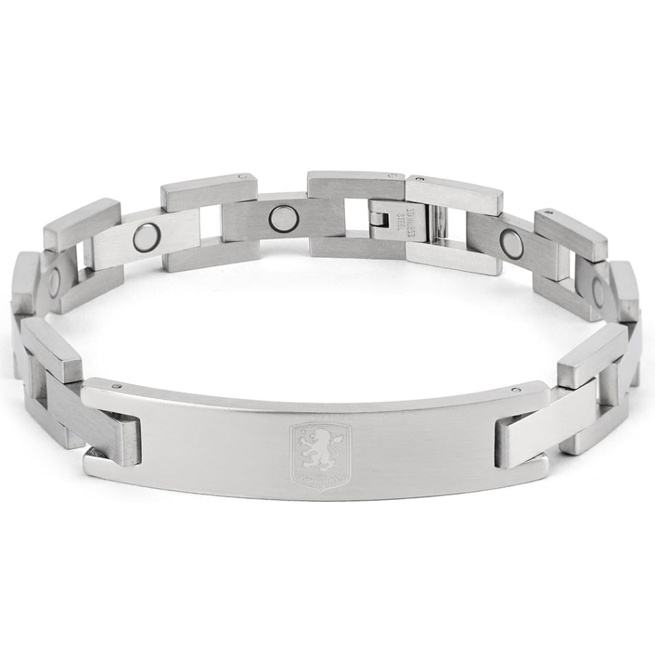 Aston Villa náramek Stainless Steel Bracelet - Aston Villa klíčenky, náramky, šperky
