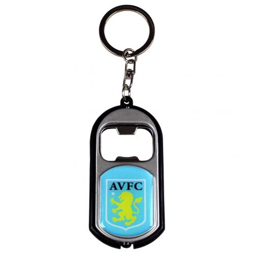 Aston Villa přívěšek s&nbsp;otvírakem Key Ring Torch Bottle Opener - Aston Villa klíčenky, náramky, šperky