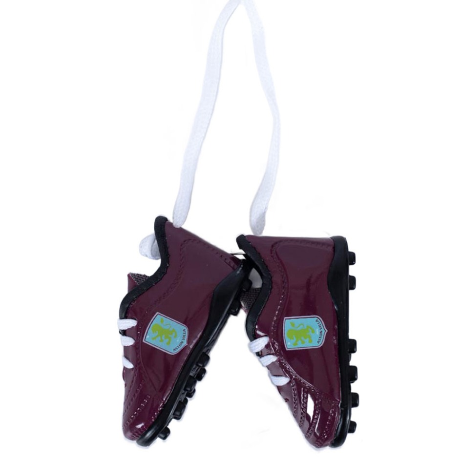 Aston Villa mini boty do auta Mini Football Boots - Aston Villa ostatní suvenýry