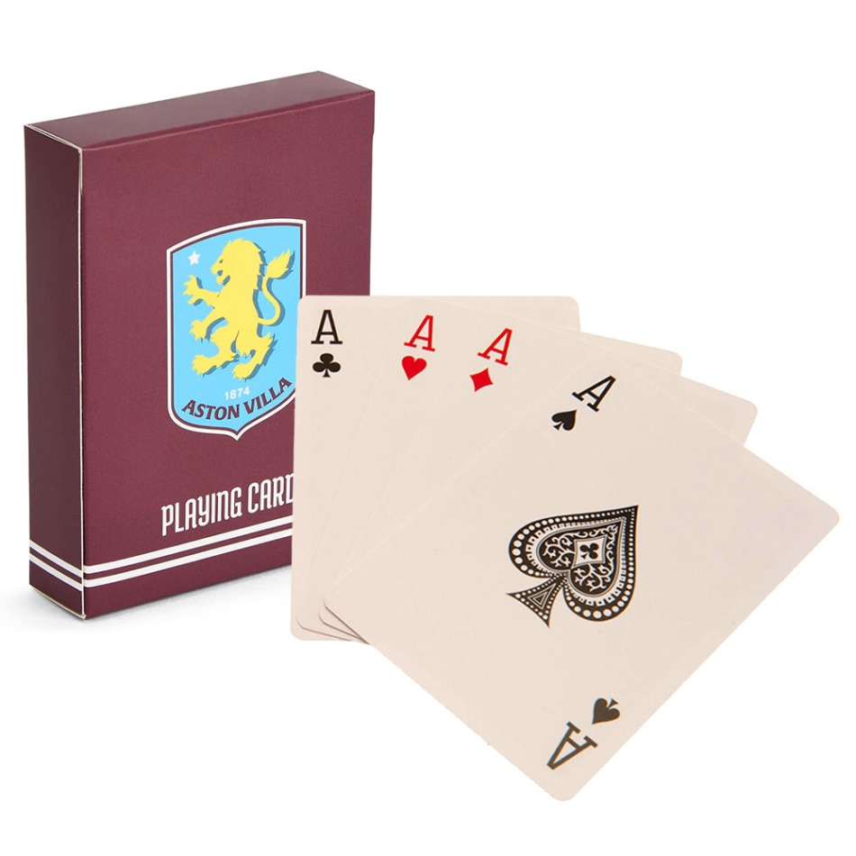 Aston Villa hrací karty Playing - Aston Villa ostatní suvenýry