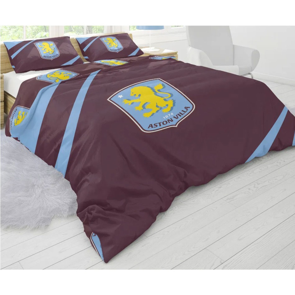Aston Villa povlečení na dvojpostel colour club crest - Aston Villa povlečení, ručníky, deky