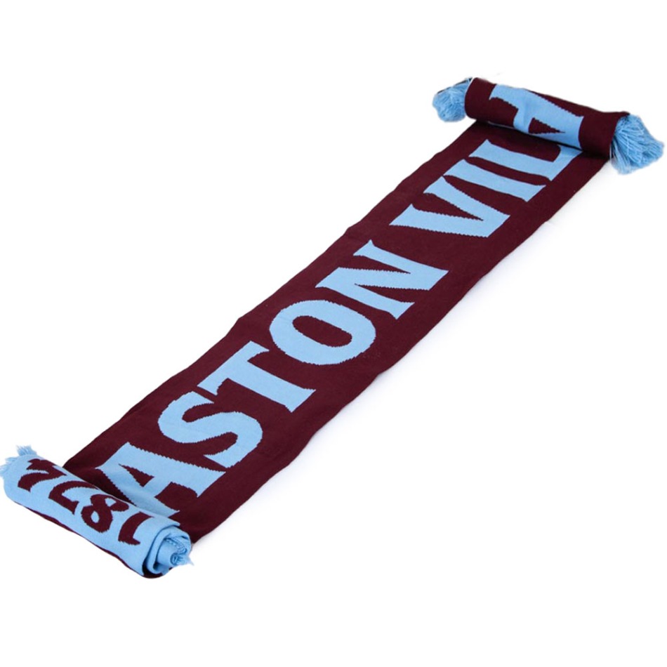 Aston Villa zimní šála Nero - Aston Villa šály, čepice, rukavice
