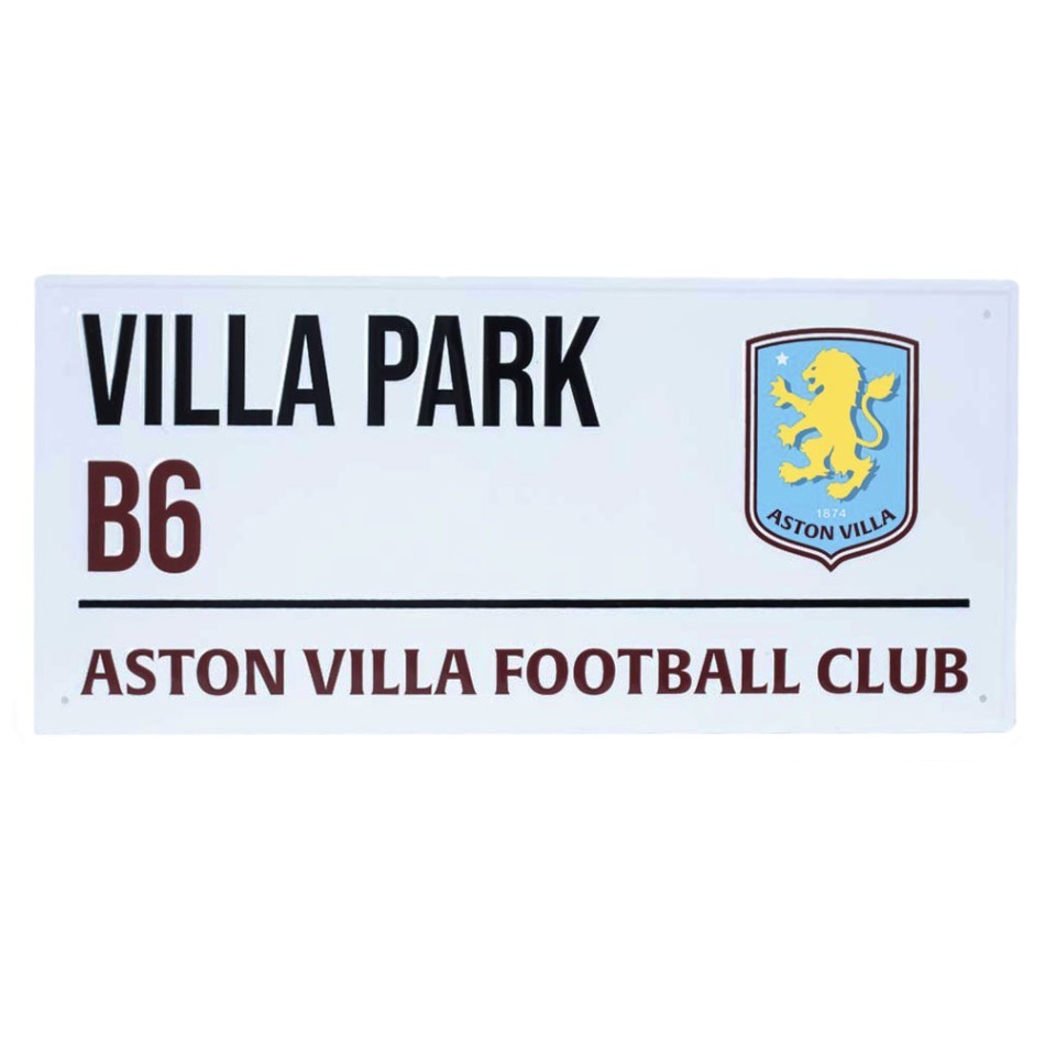 Aston Villa cedule na zeď White Street - Aston Villa vlajky, plakáty
