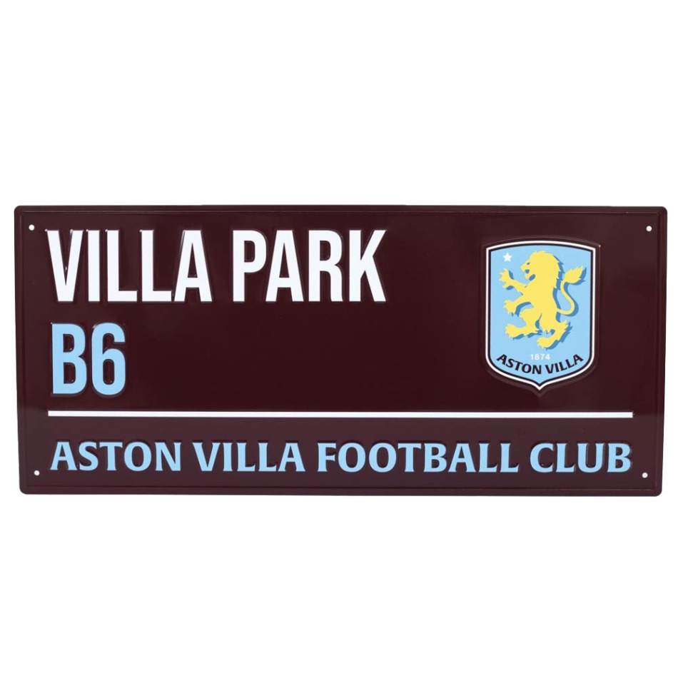 Aston Villa cedule na zeď Colour Street - Aston Villa vlajky, plakáty