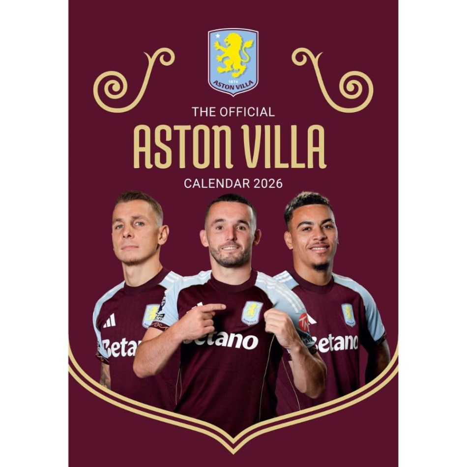 Aston Villa kalendář 2026 - Aston Villa vlajky, plakáty