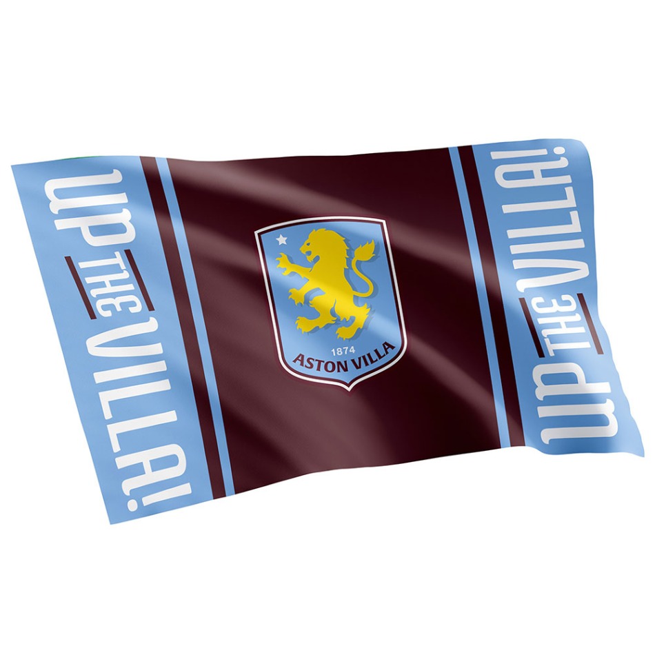 Aston Villa vlajka Up The Villa - Aston Villa vlajky, plakáty