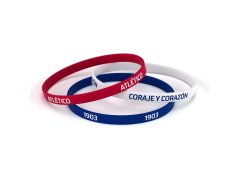 Atletico Madrid gumový náramek 3pack Tricolor