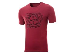 Bayer 04 Leverkusen pánské tričko Logo burgundy