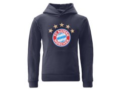 Bayern Mnichov dětská mikina s kapucí Essential navy