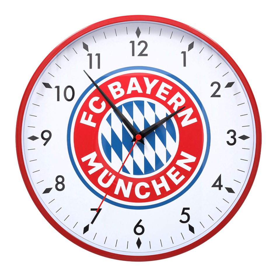 Bayern Mnichov nástěnné hodiny Wanduhr