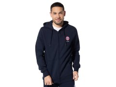 Bayern Mnichov pánská mikina s kapucí Hooded Zip navy