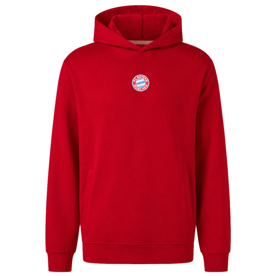 Mikina BAYERN MNICHOV Essentials red - Bayern Mnichov mikiny, bundy