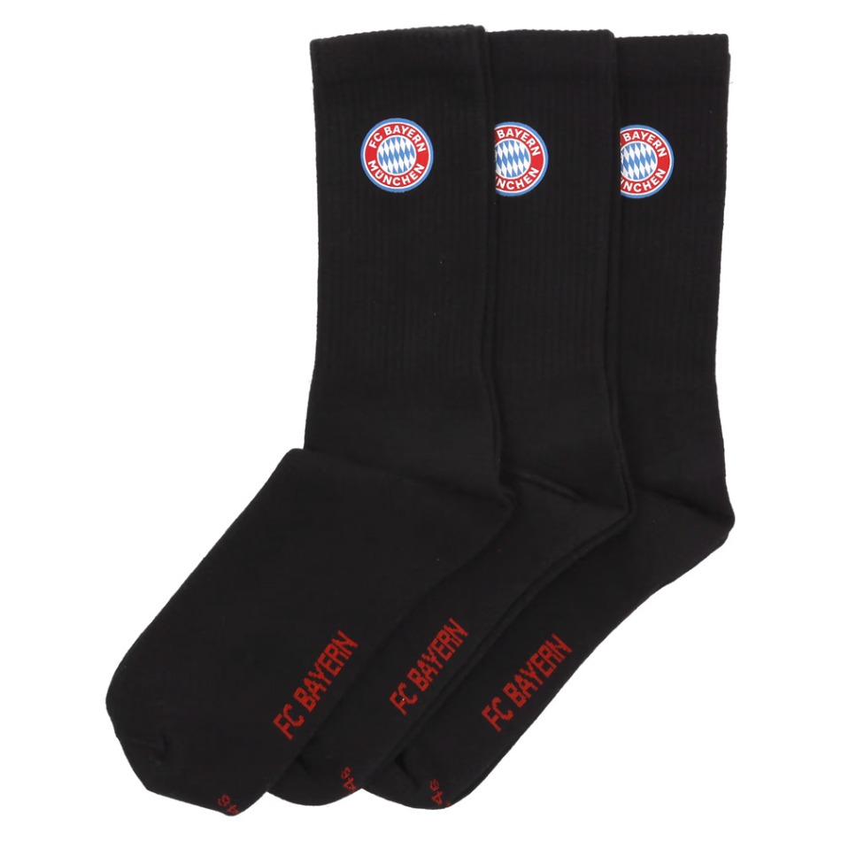 Bayern Mnichov ponožky 3 pack black - Bayern Mnichov ostatní modní doplňky