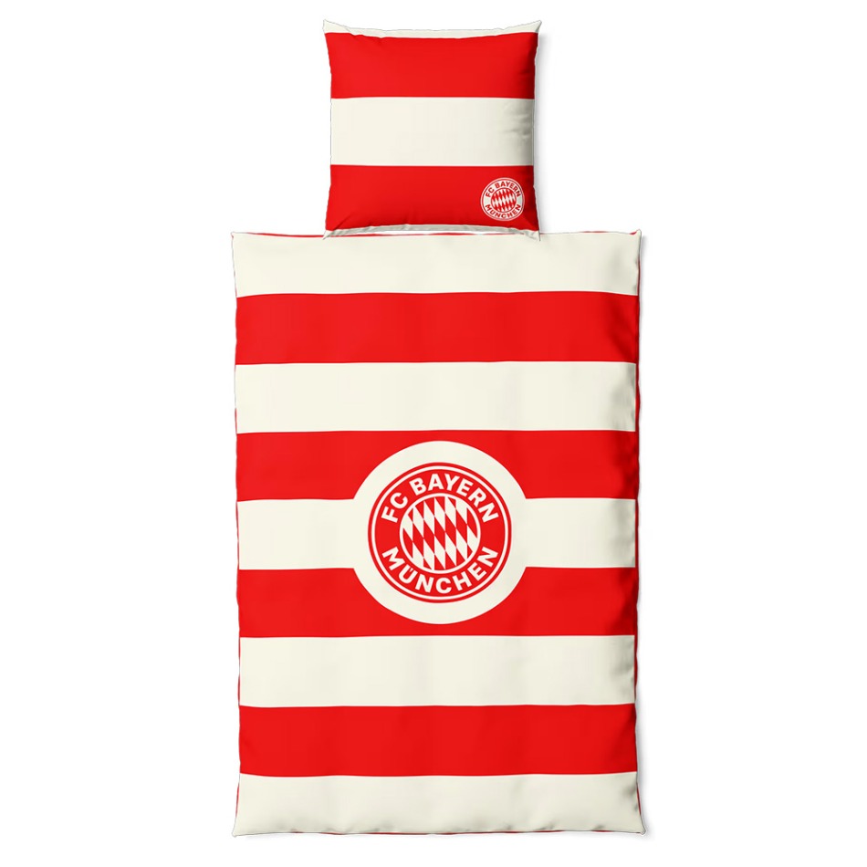 Bayern Mnichov povlečení na jednu postel Stripes - Bayern Mnichov povlečení, ručníky, deky