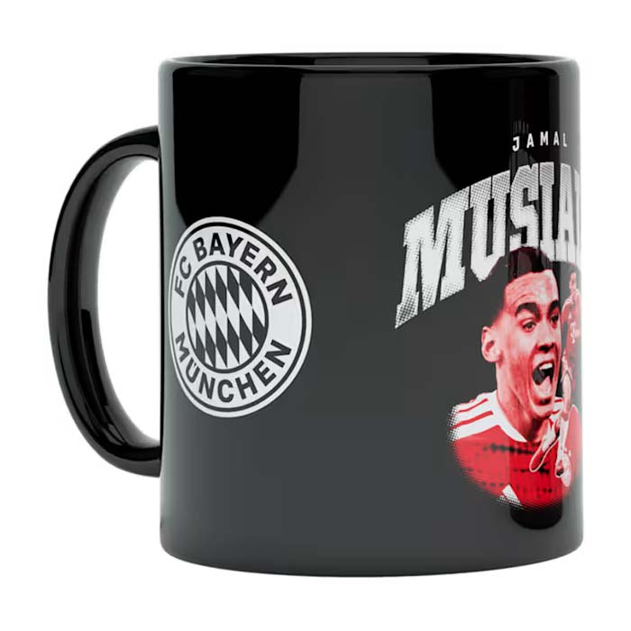 Bayern Mnichov hrníček Jamal Musiala - Bayern Mnichov sklenice, hrníčky, misky