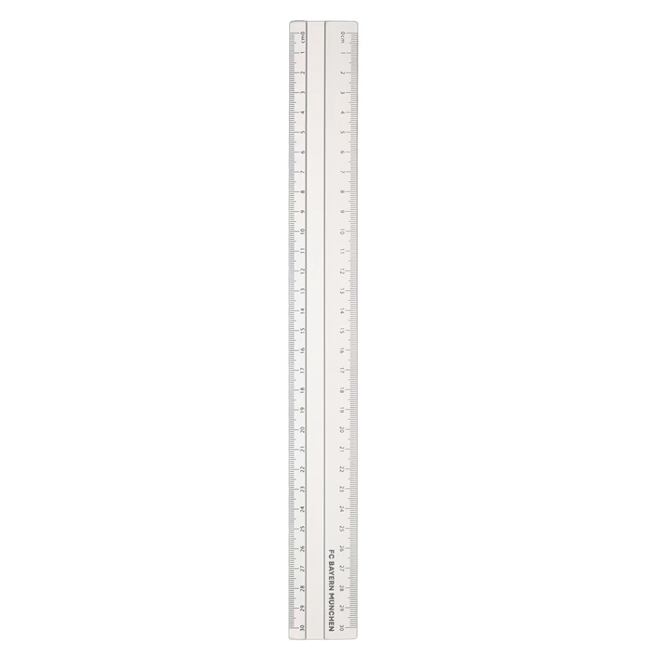 Bayern Mnichov pravítko 30 cm aluminium - Bayern Mnichov školní a&nbsp;kancelářské potřeby