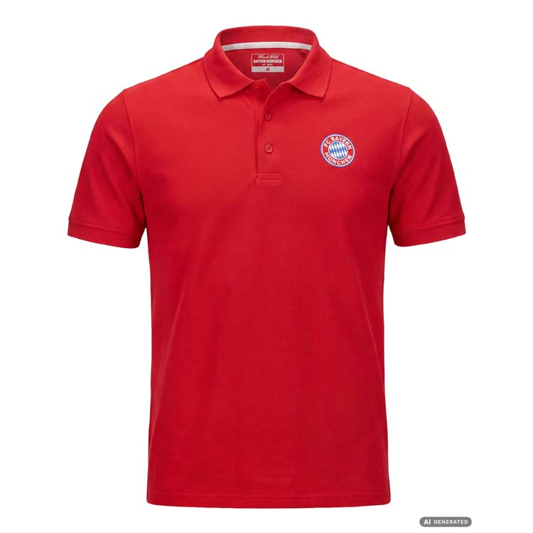 Polo BAYERN MNICHOV Essentials red - Bayern Mnichov trička, polo trička, košile