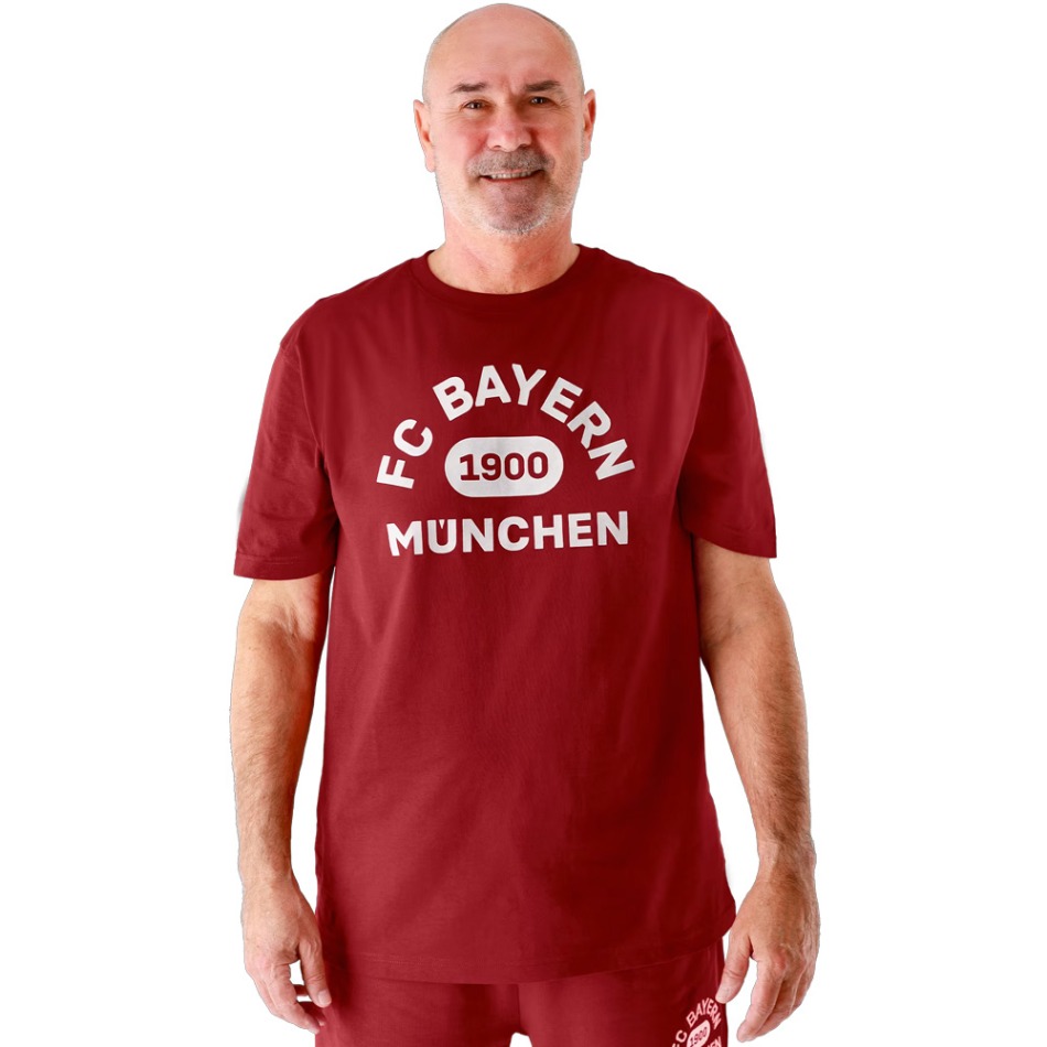 Bayern Mnichov pánské tričko 1900 bordeaux - Bayern Mnichov trička, polo trička, košile