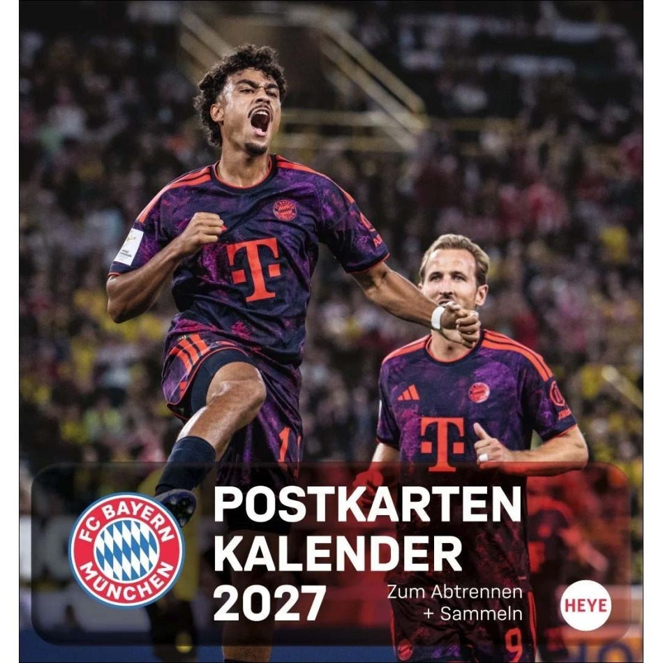 Kalendář BAYERN MNICHOV 2027 Postcard