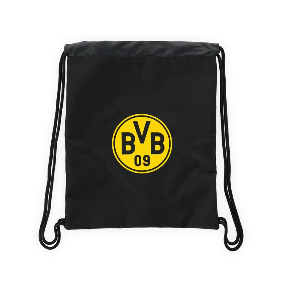 Borussia Dortmund gymsak Emblem black - Borussia Dortmund batohy, tašky, gymsaky