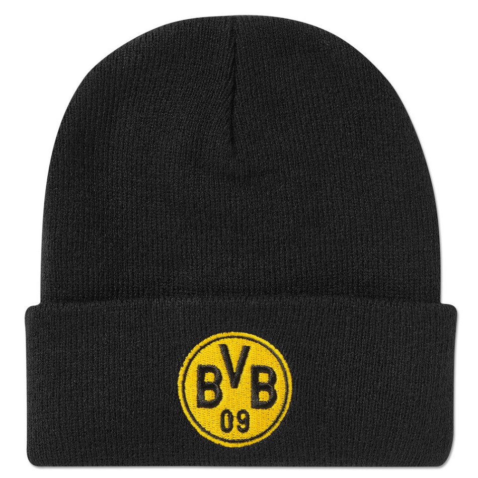 Borussia Dortmund dětská zimní čepice Logo black - Borussia Dortmund dětské oblečení
