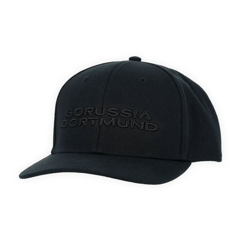 Kšiltovka BORUSSIA DORTMUND Snapback Fullblack - Borussia Dortmund kšiltovky, čepice, rukavice