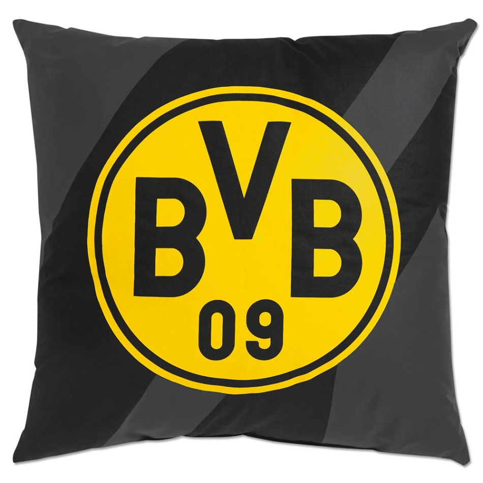 Borussia Dortmund polštářek grey - Borussia Dortmund povlečení, ručníky, deky
