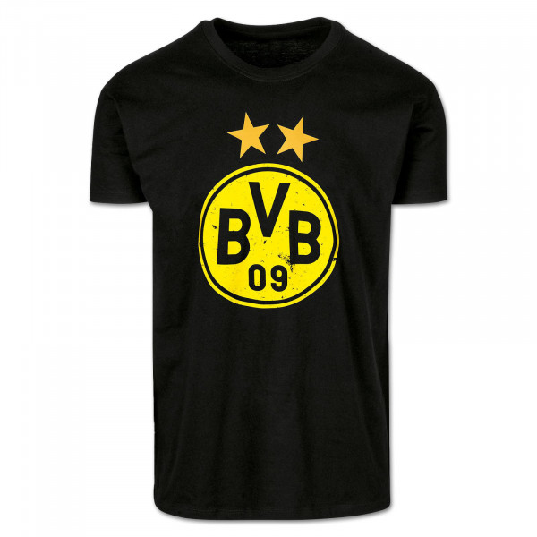 Borussia Dortmund pánské tričko Logo black - Borussia Dortmund trička, polo trička, košile