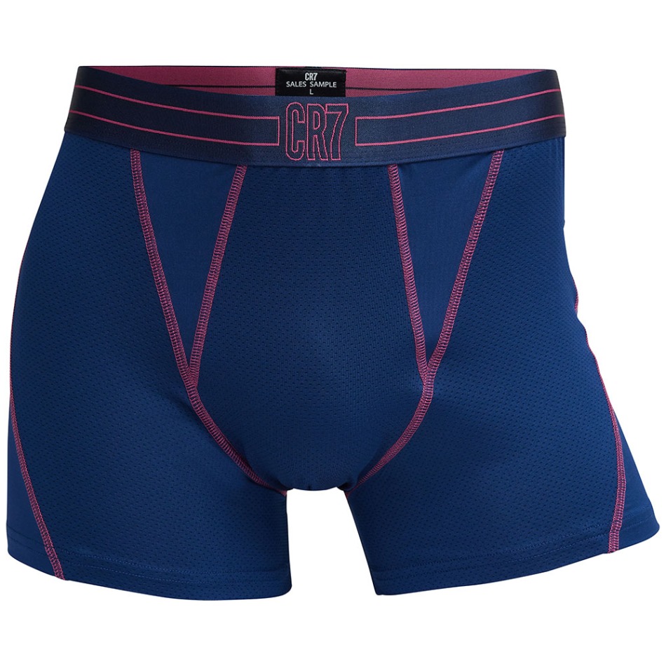 Cristiano Ronaldo pánské boxerky CR7 Mesh navy - Cristiano Ronaldo