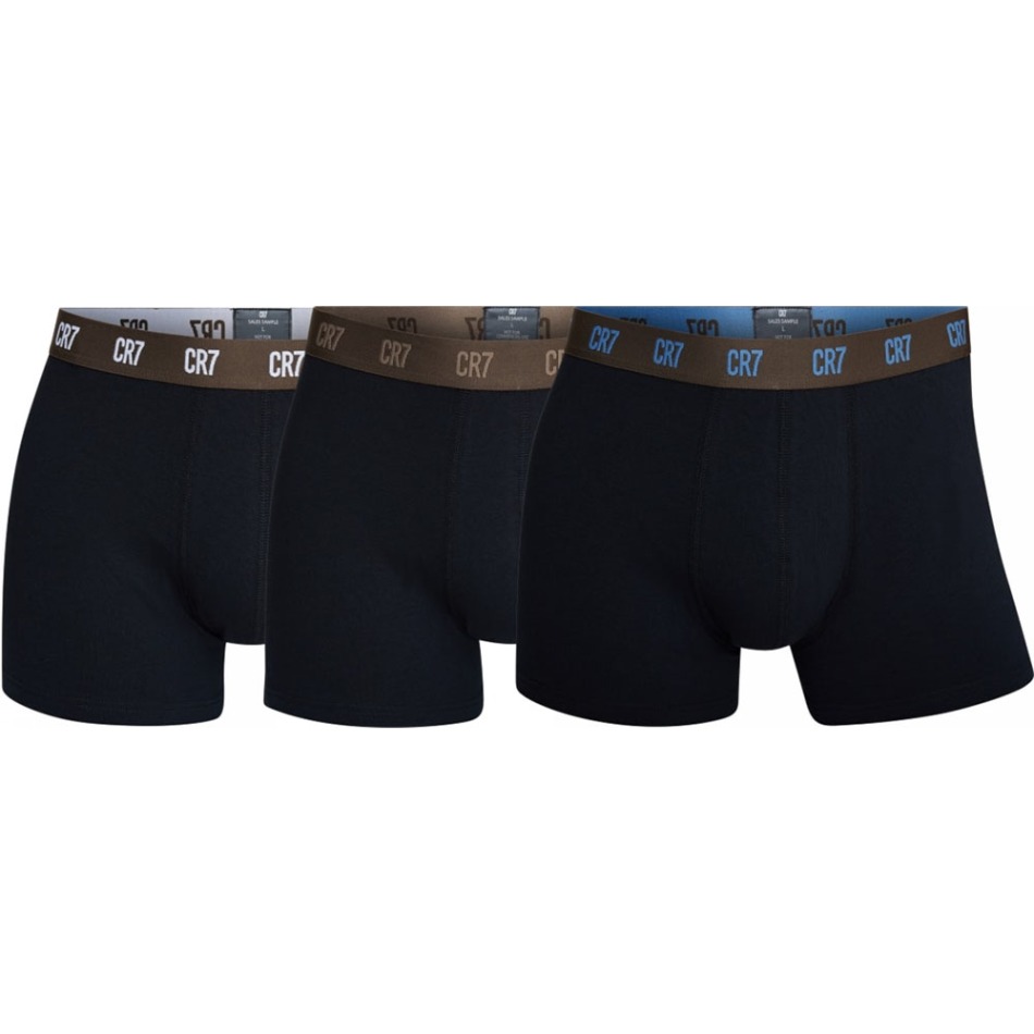 Cristiano Ronaldo pánské boxerky 3pack CR7 Basic black mix