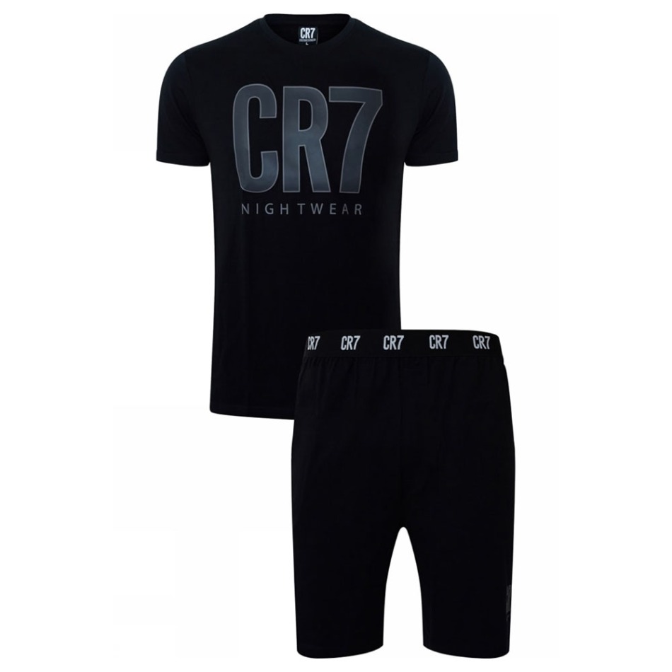 Cristiano Ronaldo pánské pyžamo CR7 Short black - Cristiano Ronaldo