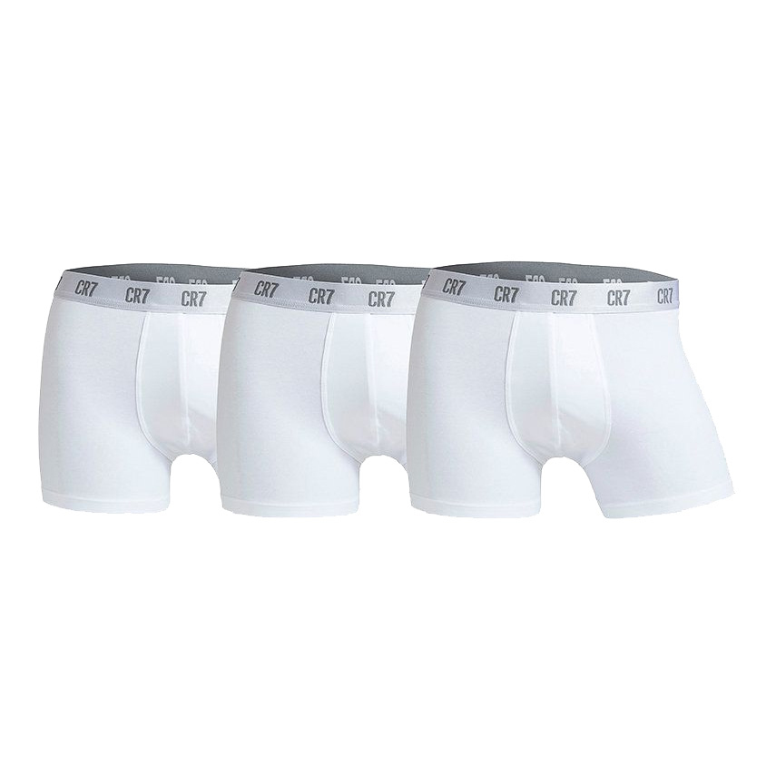 Cristiano Ronaldo pánské boxerky 3pack CR7 Basic white - Cristiano Ronaldo