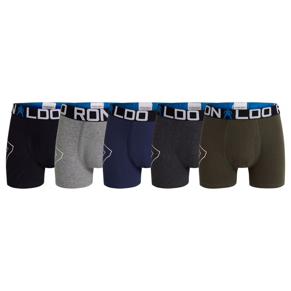 Cristiano Ronaldo dětské boxerky 5pack CR7 mix - Cristiano Ronaldo