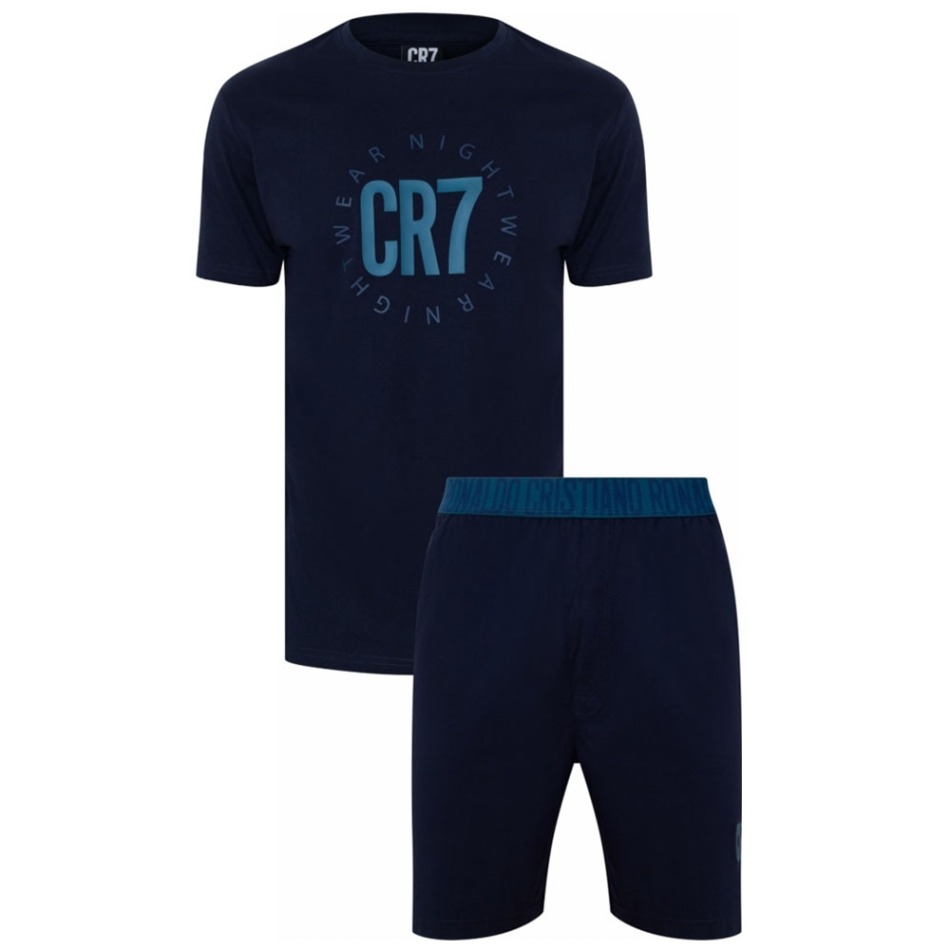 Cristiano Ronaldo pánské pyžamo CR7 Short navy - Cristiano Ronaldo