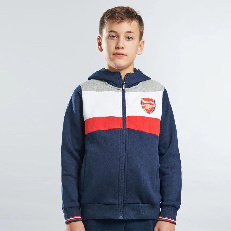 FC Arsenal dětská mikina s&nbsp;kapucí Full Zip colour - FC Arsenal dětské oblečení