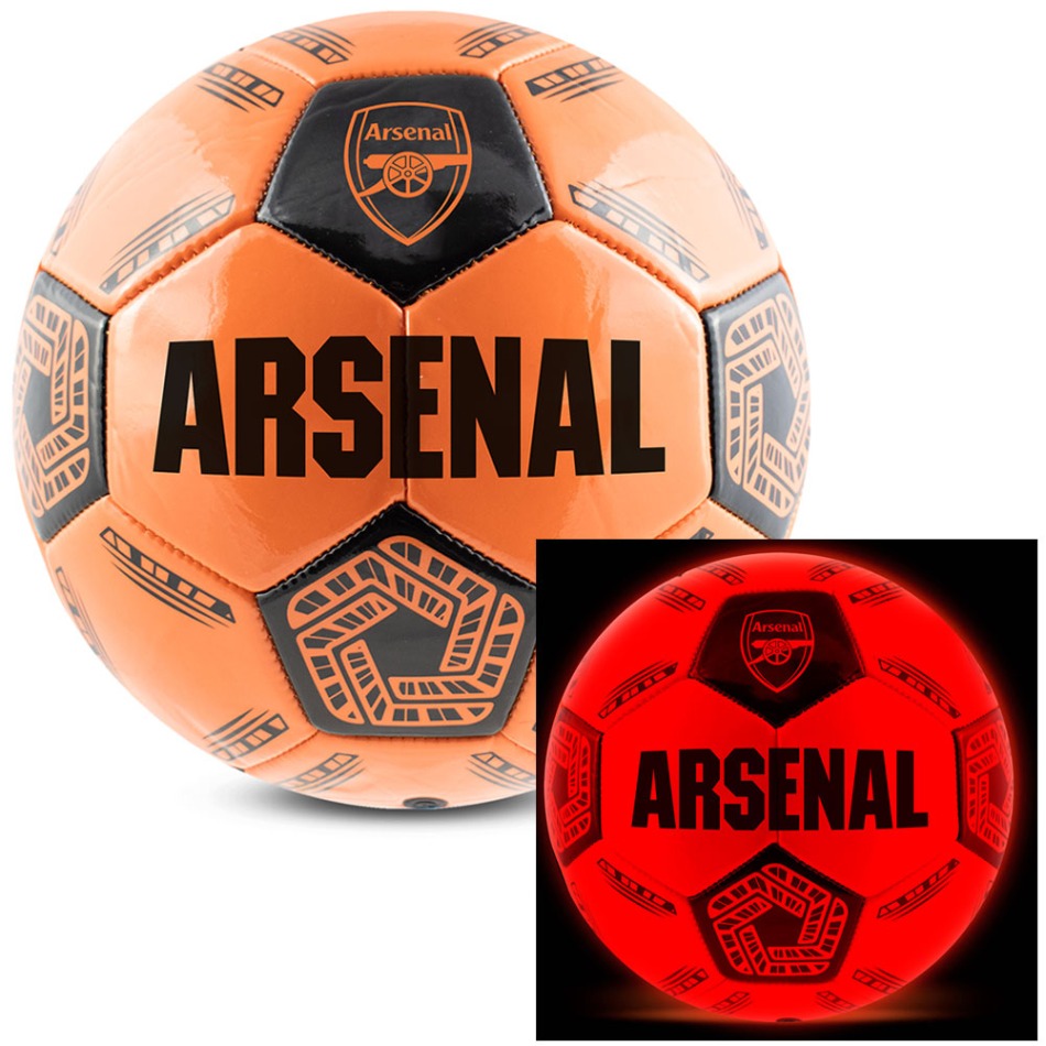 FC Arsenal fotbalový míč LED Glow Football - size 5 - FC Arsenal fotbalové vybavení