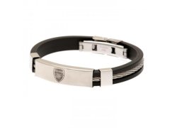 FC Arsenal silikonový náramek Silver Inlay Silicone Bracelet